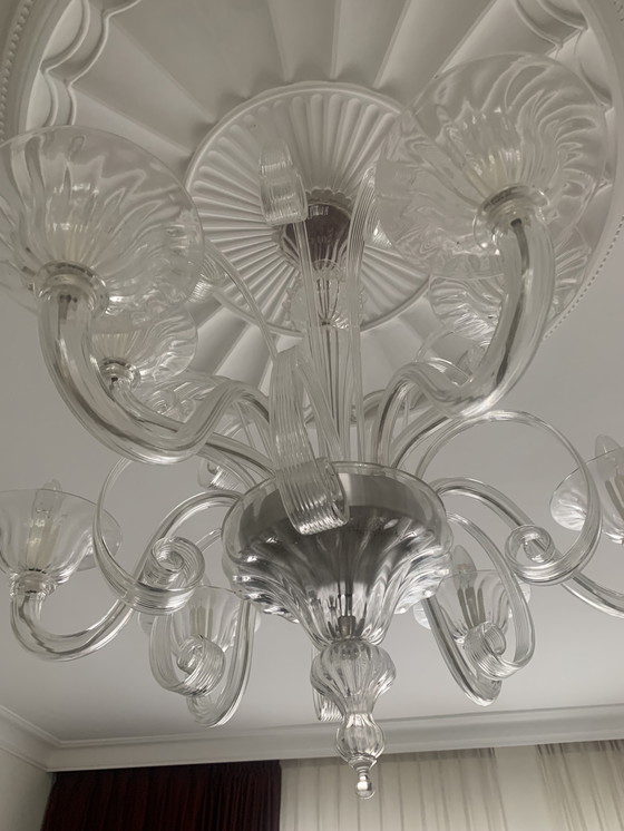 Image 1 of Grand lustre en verre de Murano