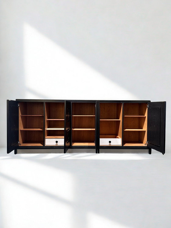 Image 1 of Vintage Brutalist Sideboard Black
