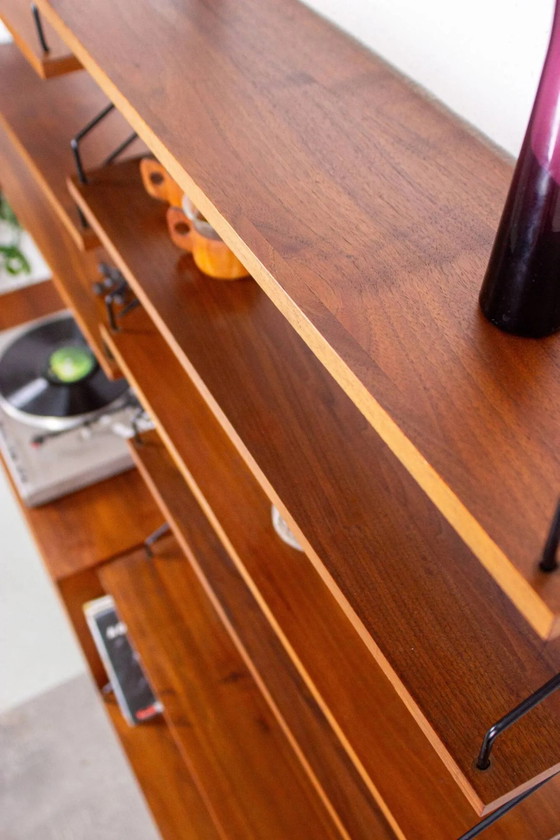 Poul Cadovius Shelving System Cado Royal Vintage Teak 60s – Shelving unit, Wood, Metal, Scandinavian (photo 10 of 16)