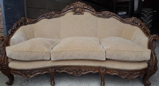 Barok bank met fauteuils