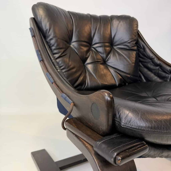 Kroken armchair by Åke Fribytter for Nelo Möbel, Leather (photo 17 of 18)