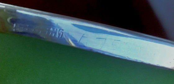 Image 1 of Alvin Sterling Overlay Satin Glass