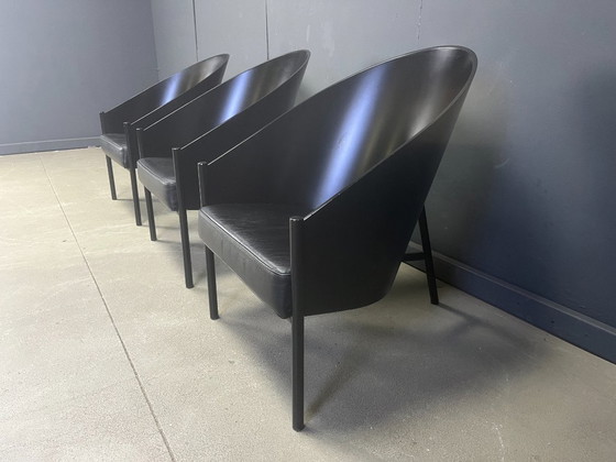 Image 1 of Set di 3 sedie vintage Pratfall di Philippe Starck per Driade, 1982