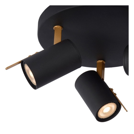 Foco de techo Lucide GRONY - LED GU10 regulable - Negro (photo 3 of 3)
