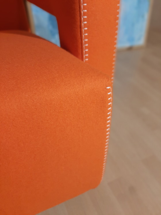 Image 1 of Cassina Utrecht 637 Nuovo mai usato in panno di lana Ruggine arancione (Serie 13L) Punto cavallo