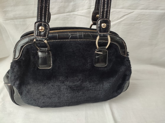 Kathy Van Zeeland Handtas Faux Fur Very Nineties '90 Zwart – Schoudertassen, Textile, Skai (photo 5 of 13)