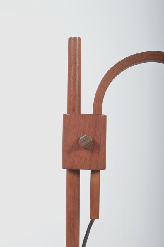 Image 1 of Table Lamp With Teak From Domus, 1970s