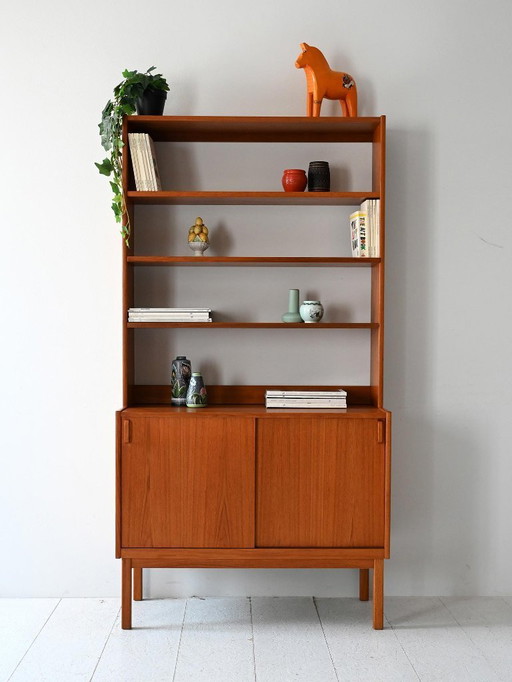 1960s Scandinavian Teak Bookcase by B. Fridhagen for Bodafors