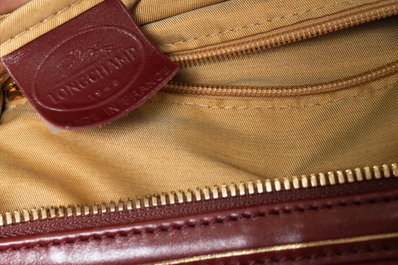Longchamp, borsa Legend in camoscio rosso, Borse a mano (foto 9 di 12)