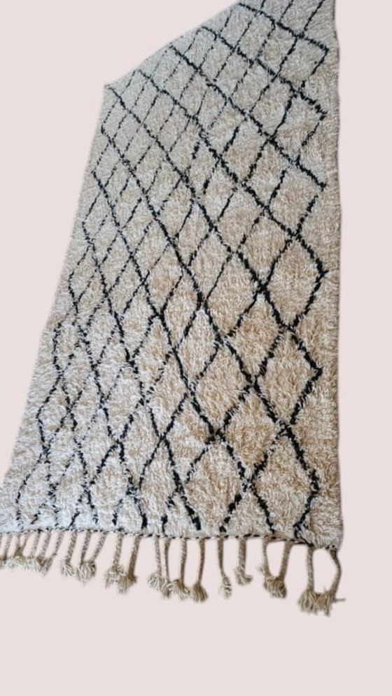Image 1 of Tapis berbère en laine vierge Tapis marocain - 274 x 150 cm 300 x 200 m Type B21.3