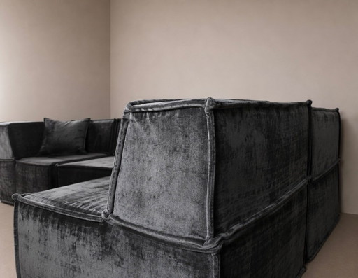 Free Shipping, New, Modular, Mid Century Vintage Style – modulaire banken, Velvet