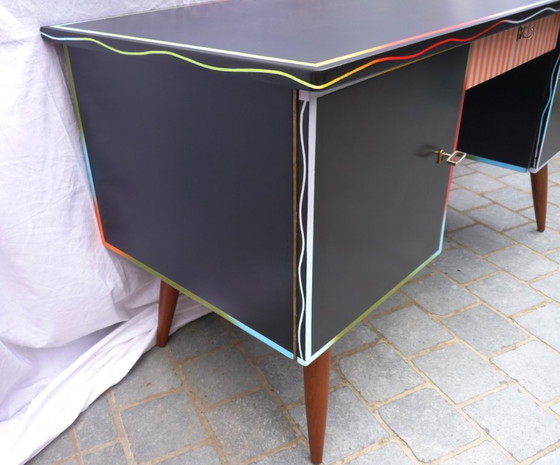 Image 1 of Scrivania vintage colorata