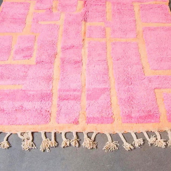 Authentischer rosa Beni Ouaraine-Teppich aus Naturwolle, Größe 200/300 cm – Ahrend, Teppiche & Läufer, Wool (photo 9 of 9)
