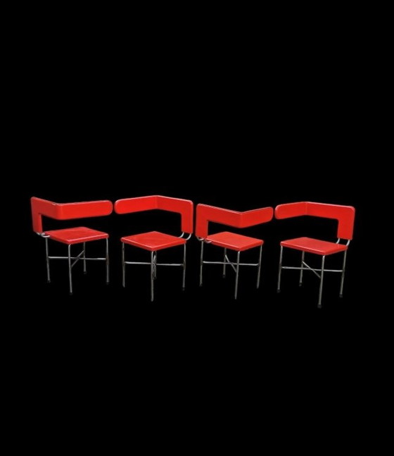 Image 1 of 4 Chaises Space Age (Italien)