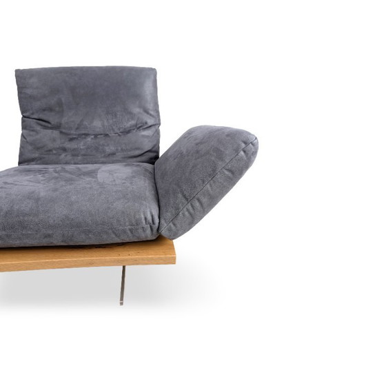 Image 1 of Originele Koinor Schwof hoekbank, designbank Bison 69, blauw leer