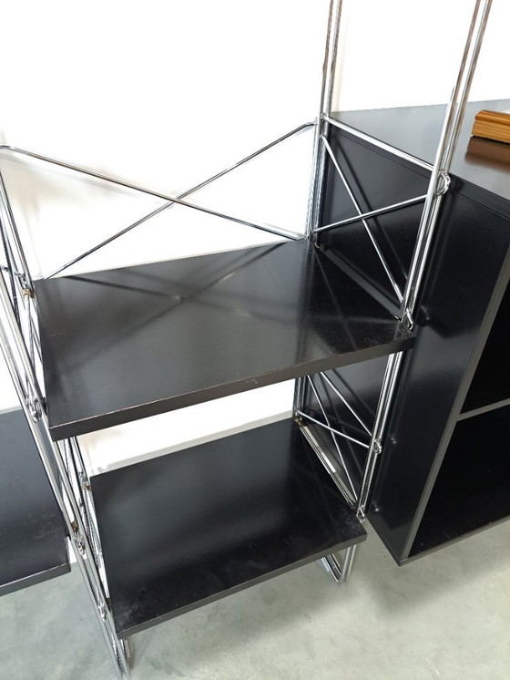 Image 1 of Armoire modulaire Denka de design danois, supports et étagères chromés