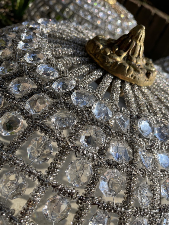 Image 1 of Par de lámparas de pared antiguas francesas XL estilo Empyre con cesta de pared