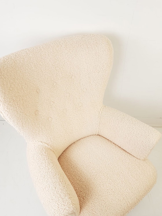 Image 1 of Vintage Artifort Theo Ruth Heren Fauteuil Teddy Nieuwe Stof