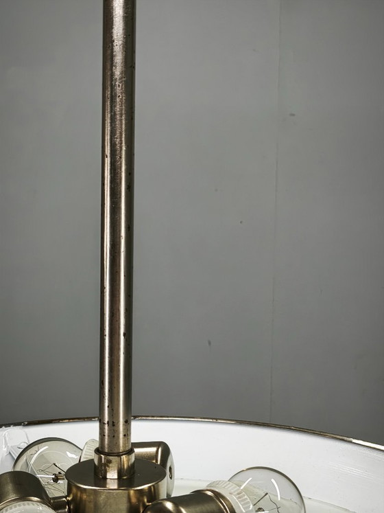 Bauhaus-Pendelleuchte aus Chrom und Glas aus den 1930er Jahren aus der Tschechoslowakei – Pendelleuchten (photo 7 of 11)