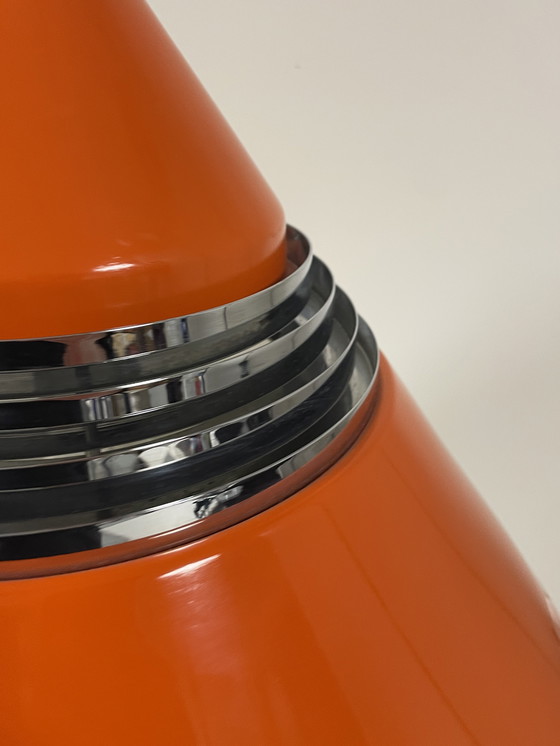 Image 1 of Abat-jour vintage Staff Leuchten laqué orange, modèle 5535/36 - conçu par Alfred Kalthoff