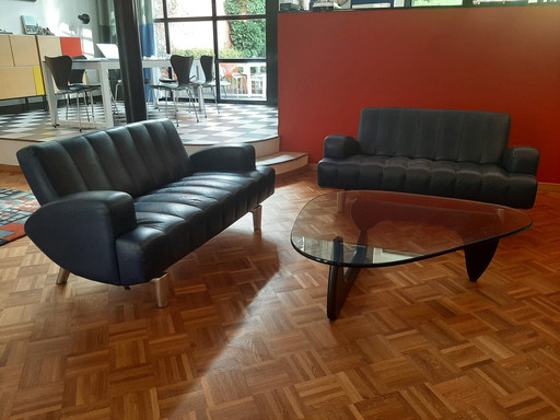 Leder LEOLUX WIZARD Limousine: 2 x 2-Sitzer Sofa + 1 Sitz