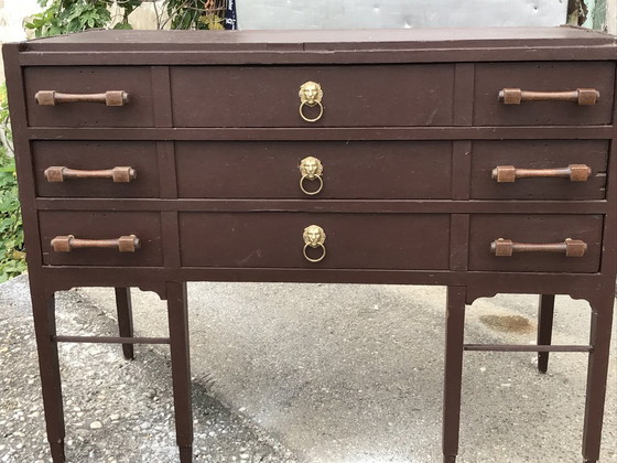 Vintage Brown Chest of Drawers, 1950s (photo 5 of 5)