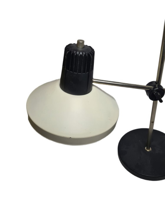 Postmodern Polish Bedside Lamp in Glass and Metal, 1980s – Table lamps (photo 7 of 8)
