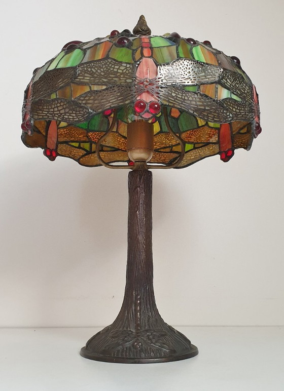 Image 1 of Tiffany table lamp 6 Dragonfly