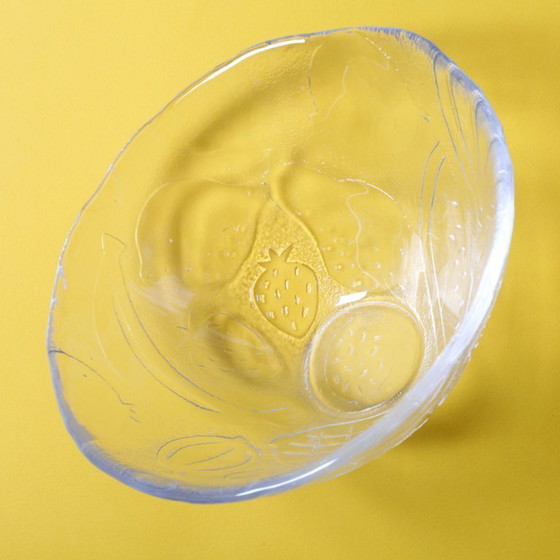 Image 1 of Vintage Kosta Boda Tropic glazen fruitschaal, Scandinavisch fruitdesign / 1989