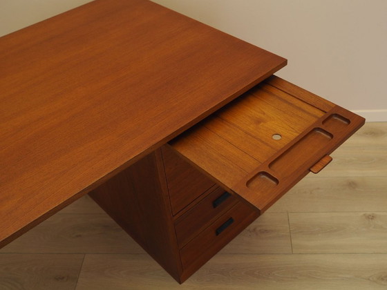 Image 1 of Bureau en teck, design danois, années 1970, fabriqué par Bornholm Møbelfabrik