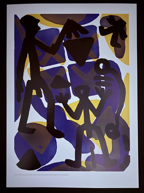 Image 1 of A.R. Penck, Gesigneerd Met Registratie In Impressum Copyright “Art Edition Fils”, “Comparison”.