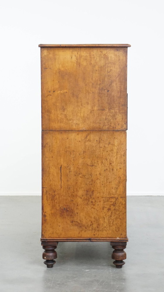 Image 1 of Gran cómoda antigua inglesa doble de principios del siglo XIX con 5 cajones.