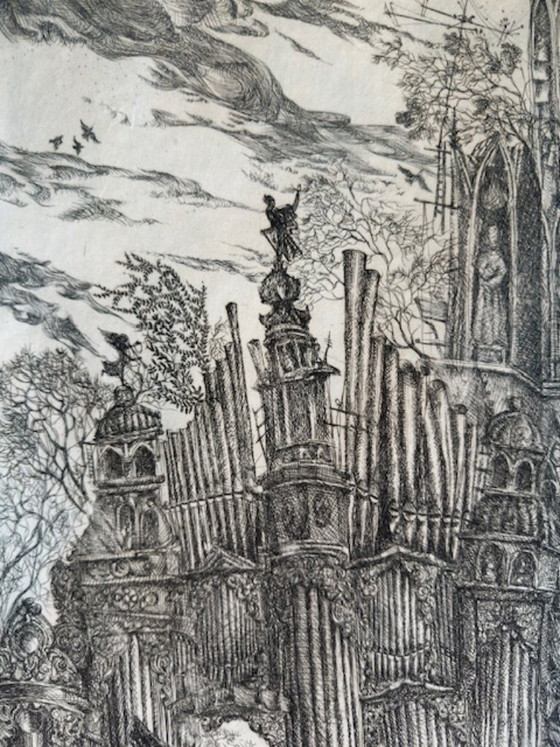 Image 1 of Lithograph “Bach Prelude” by Vyacheslav Kalinin