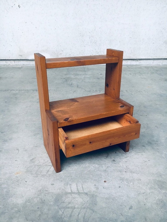 Image 1 of Midcentury Scandinavian Design Pine Bedside Table Set, 1960's Sweden