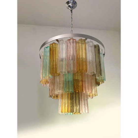 Image 1 of Lampadario Tronchi di Lusso in Vetro di Murano – Design Stile Venini