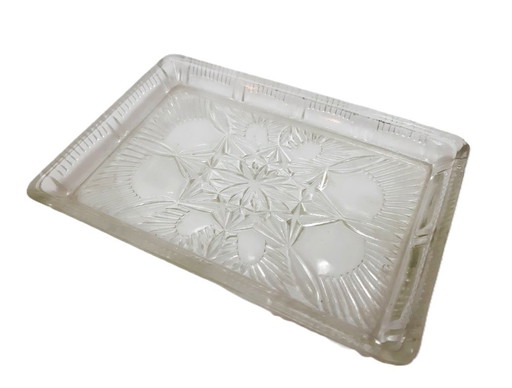 Bandeja para baratijas Anity, plato rectangular de vidrio