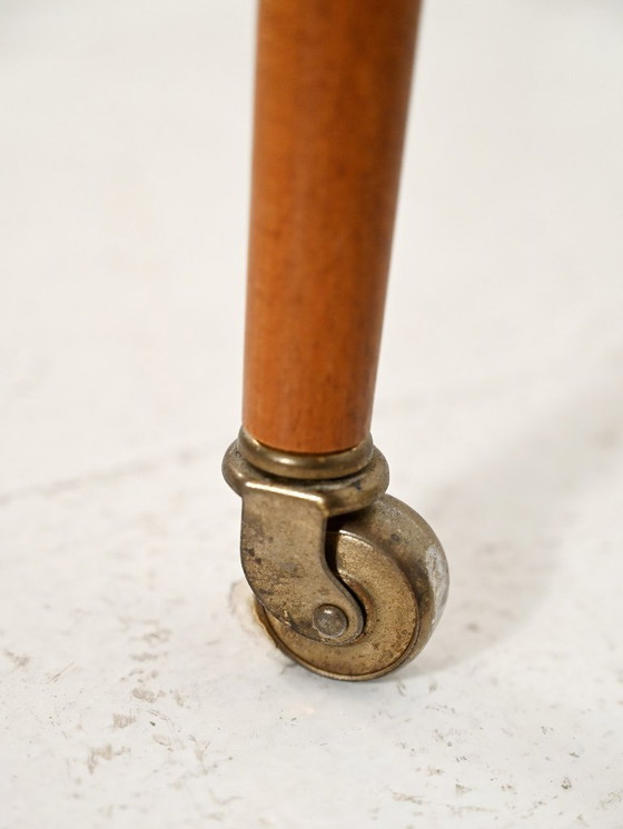 Image 1 of Scandinavian Teak Coffee Table with brass shelf