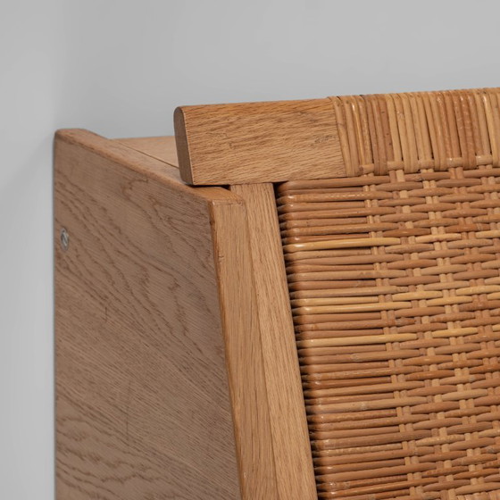 Canapé-lit modèle GE258 en chêne et rotin, conçu par Hans J. Wegner pour Getama, Danemark, 1954 – Banquettes (photo 12 of 19)