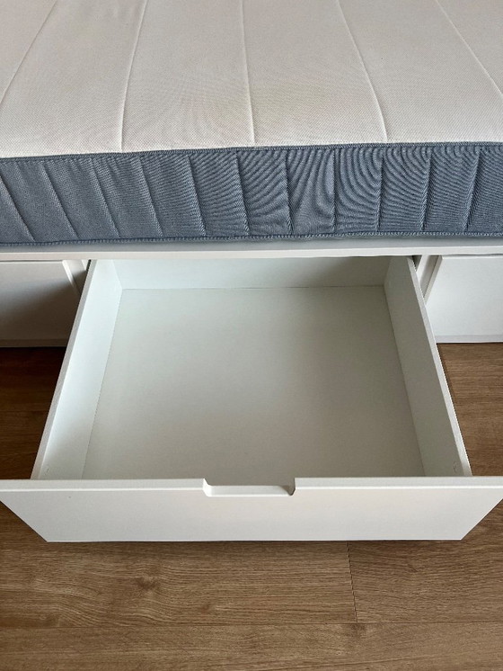 Image 1 of Ikea - lit (Nordli) avec matelas (Vesteröy)