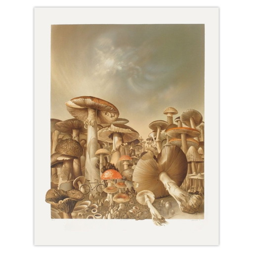 Roland CAT Signed Lithograph La Randonnée – lithos zeefdrukken, Paper (photo 2 of 5)
