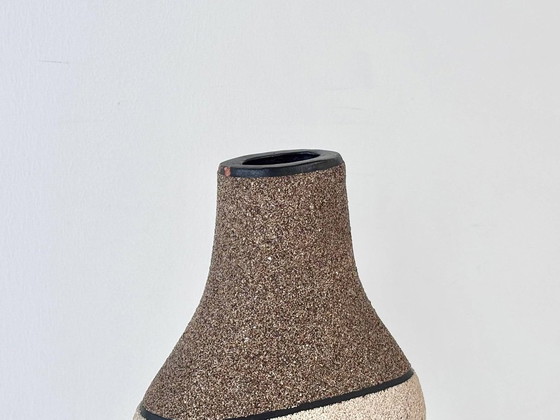 Katharina Eichler Vessel Sculpture, Nerikomi Ceramics, Unique Character, Vases, Brown, Modern (photo 4 of 11)