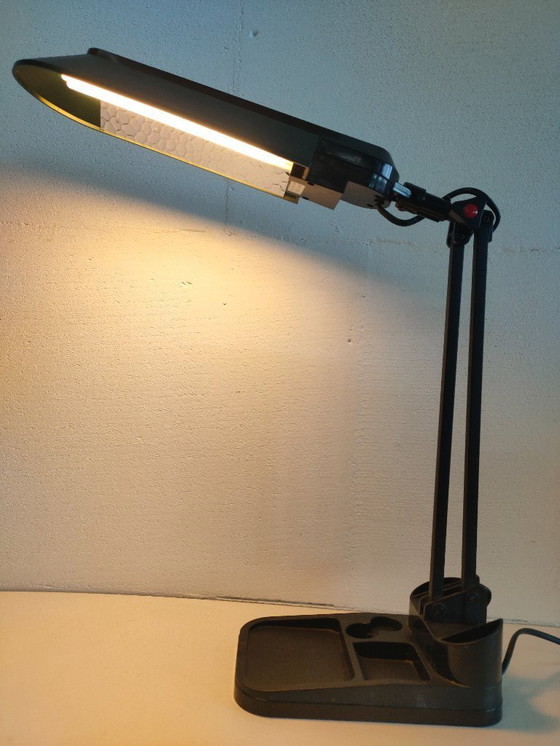 Image 1 of Vintage Verstelbare Bureaulamp/Organizer