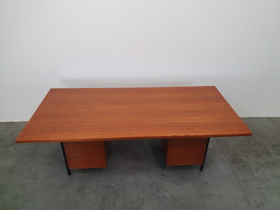 Image 1 of Knoll De Coene vintage teak desk 1950s