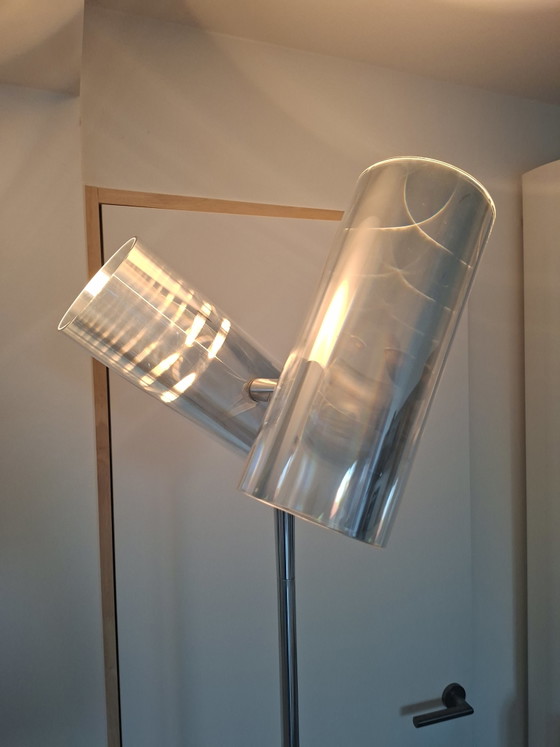 Lámpara de pie óptica Pallucco de Hannes Wettstein – Lámparas de pie, Glass, Metal (photo 5 of 5)