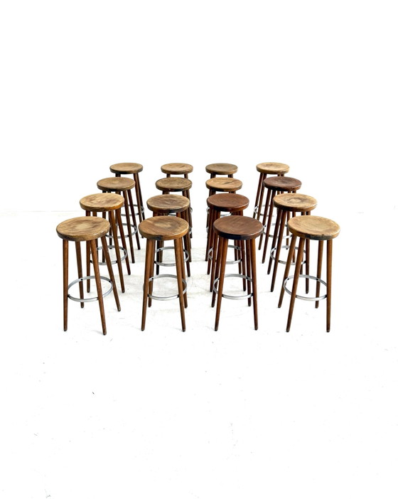 16x vintage barstool, Spahn Stadtlohn ‘60s – Wood, Metal (photo 9 of 9)