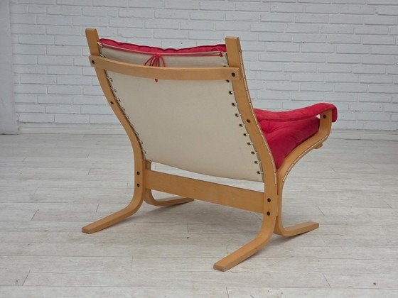 Image 1 of 1970s, Norwegian design by Ingmar Relling, model "Siesta", set of 2 chairs with footstool.