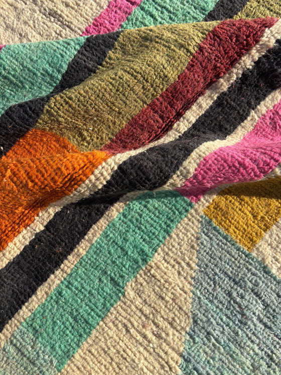 Image 1 of Vibrant Abstract Boujad Moroccan Rug – Handwoven Wool, 170X250 Cm