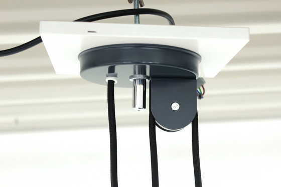 Image 1 of wie neu! Goffredo Reggiani Mid Century Designer Pendelleuchte, Vintage Deckenlampe höhenverstellbar, Italien 60s / 70s