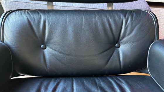 Vitra Charles Eames Lounge Chair + Ottoman Nero Black Ash – Poltrone, Leather, Metal (photo 11 of 15)