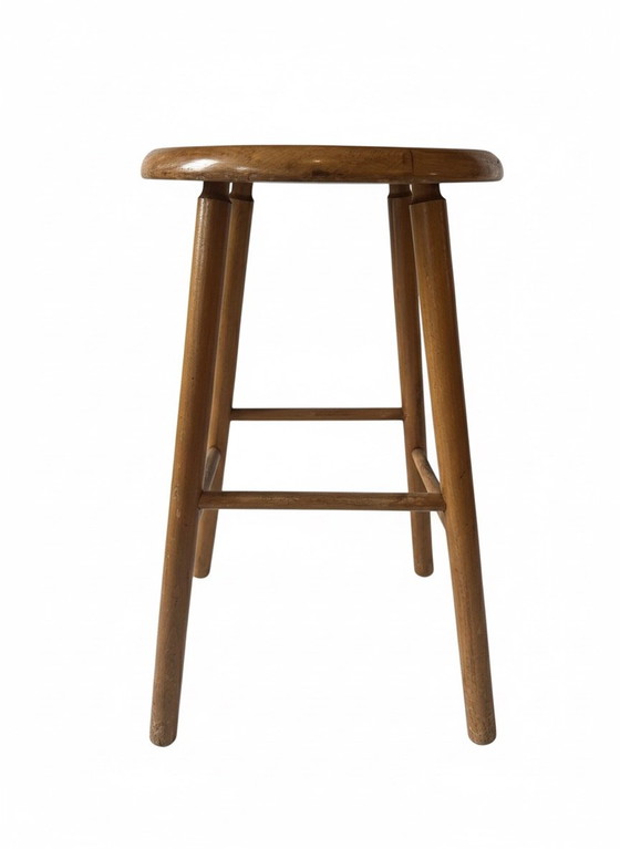 Image 1 of Vintage Wooden Stool / Plant Table